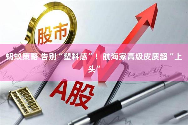 蚂蚁策略 告别“塑料感”！航海家高级皮质超“上头”